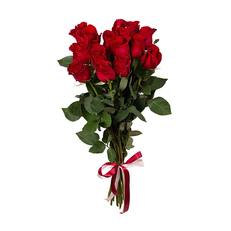 Букет из 13 алых роз