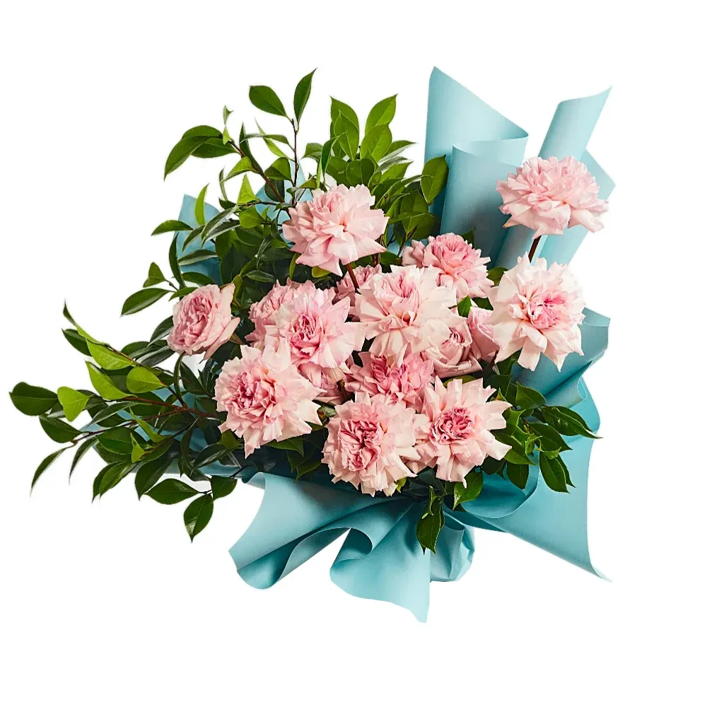 Букет из 13 Французских нежно-розовых роз