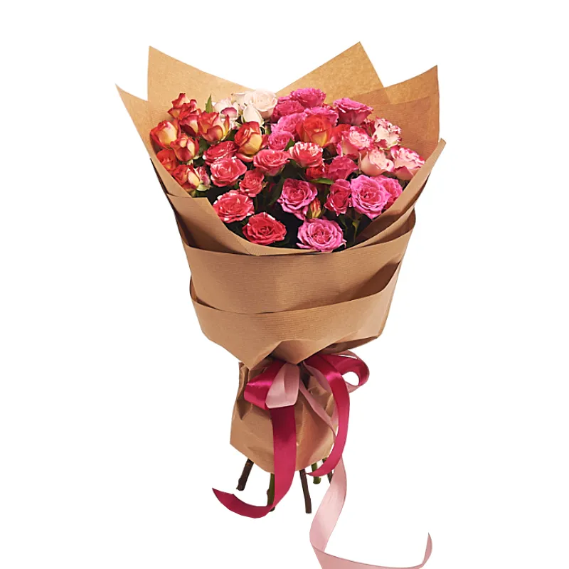 Букет из 13 кустовых роз
