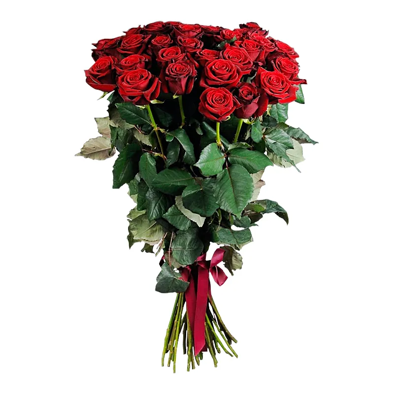 Букет из 45 красных роз (70см)