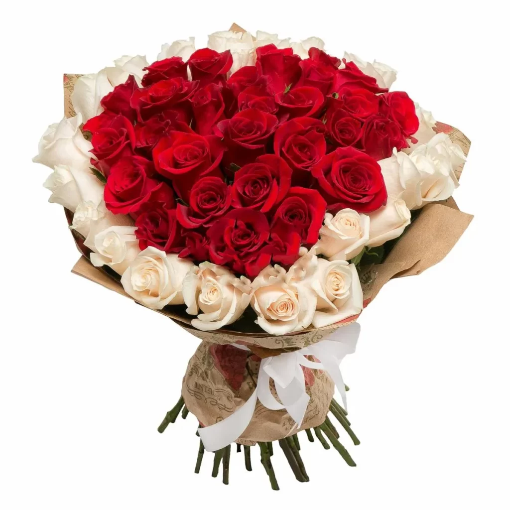 Букет из роз «Скромная улыбка»