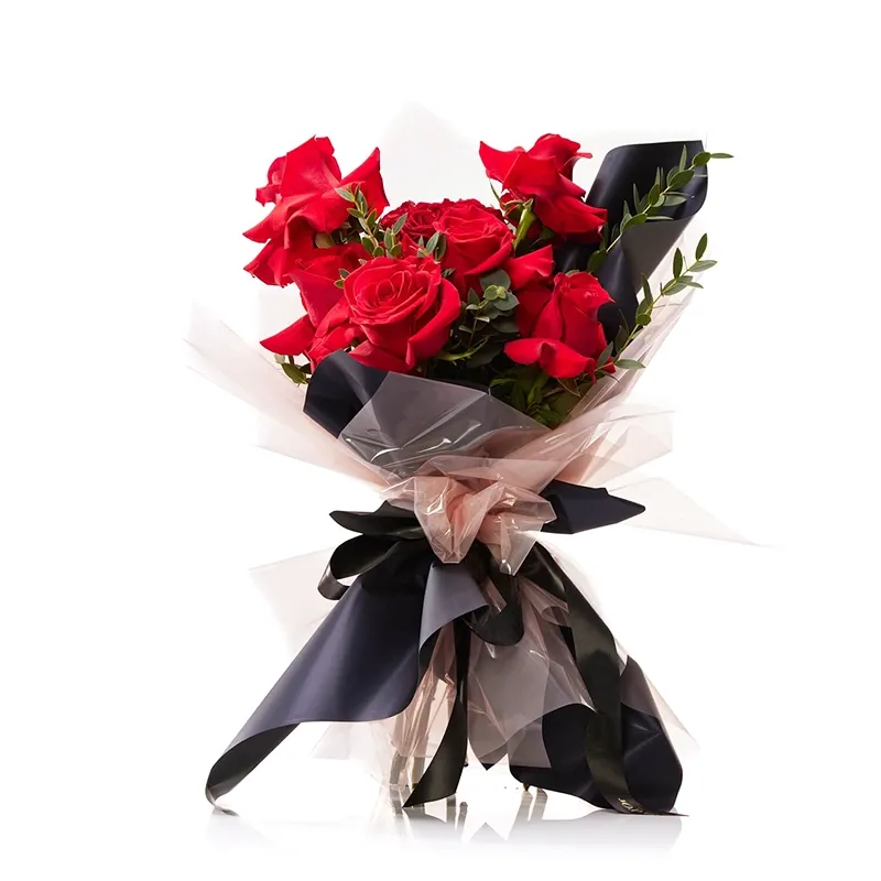 Букет из 15 Премиум роз и фисташки