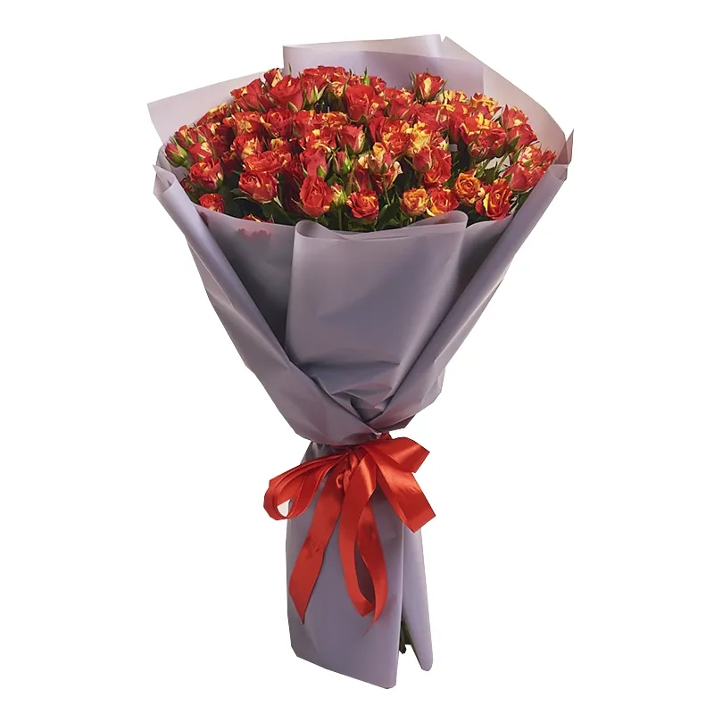 Букет из 25 кустовых роз 