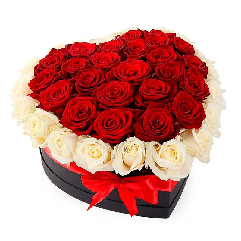 Цветы в коробке «Идиллия красоты»