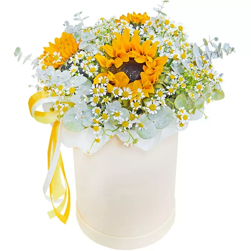 Цветы в коробке «Красота»