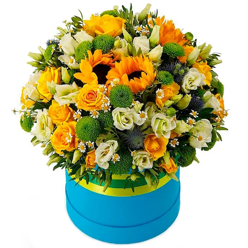 Цветы в коробке «Любовное затмение»