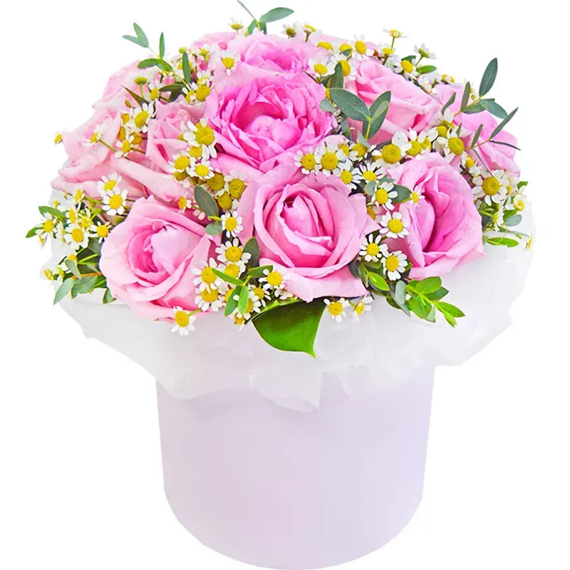 Цветы в коробке «Музыка для двоих»