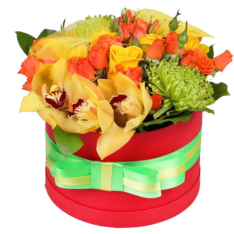 Цветы в коробке 