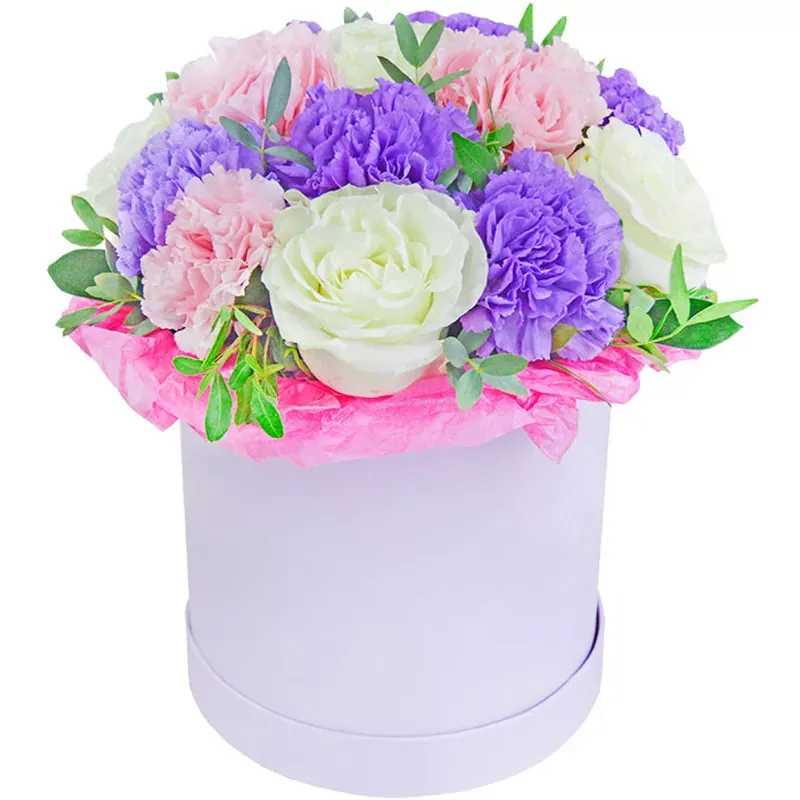 Цветы в коробке «Водопад жизни»