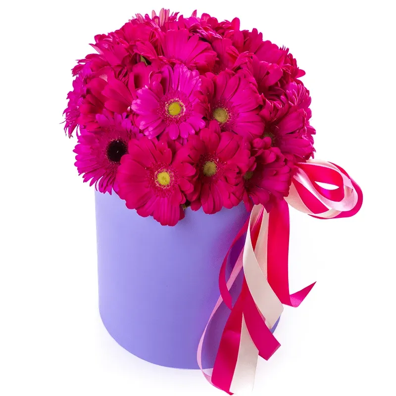 Цветы в коробке «Вояж»