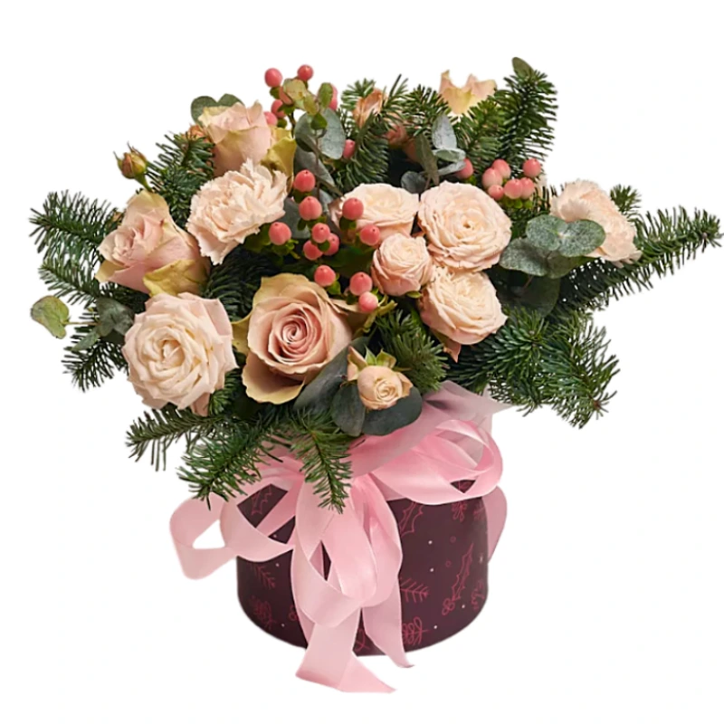 Композиция в шляпной коробке 