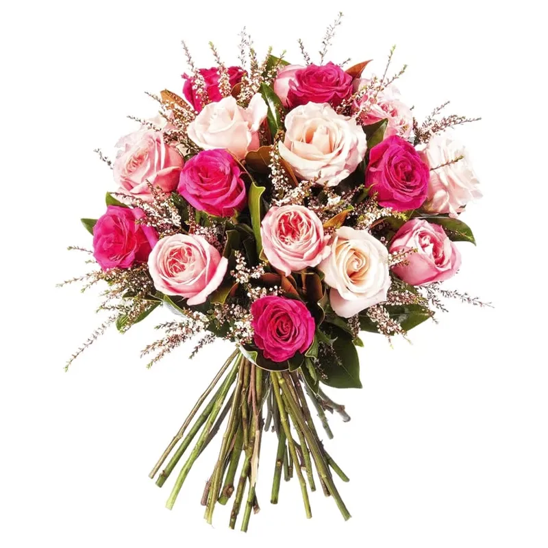 Композиция из 25 пионовидных роз