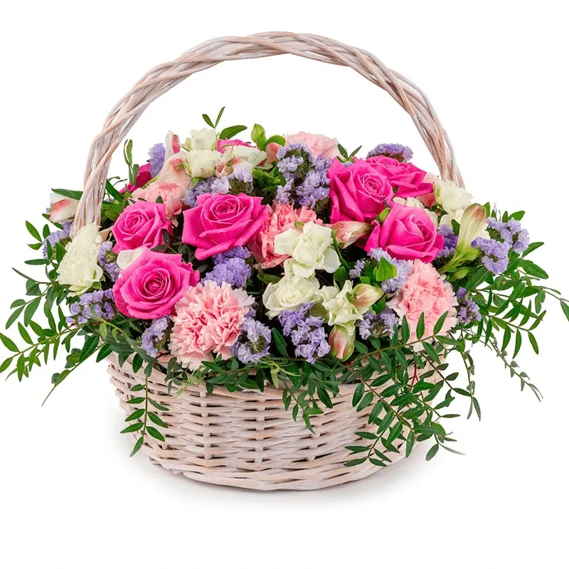 Корзина с цветами «Ласточка»