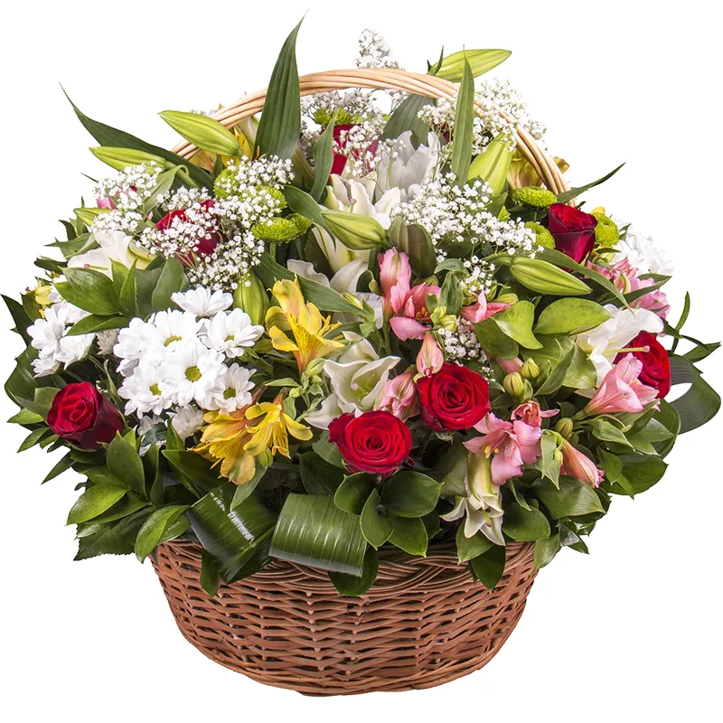 Корзина с цветами