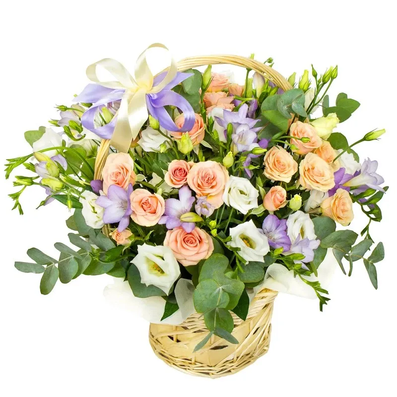 Корзина с цветами «Примадонна»