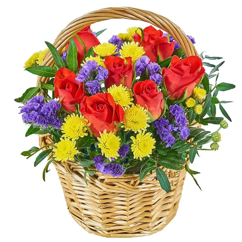 Корзина с цветами «Рапсодия»