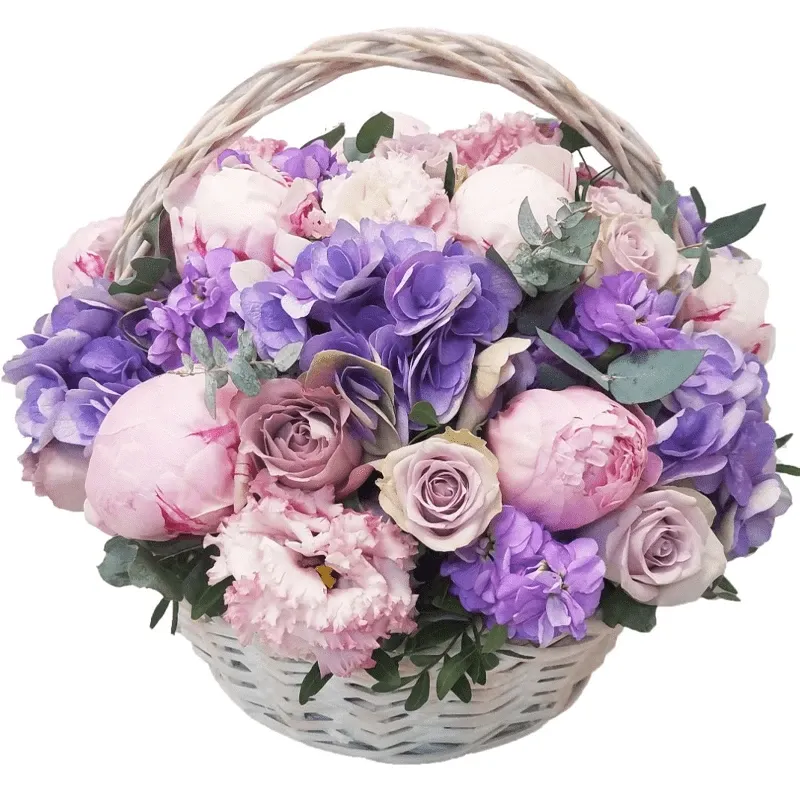 Корзина с цветами «Тайна любви»